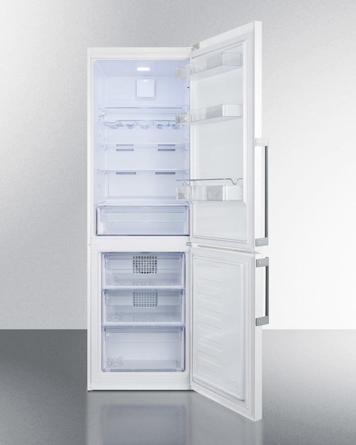 Summit FFBF241W 24" Wide Bottom Freezer Refrigerator