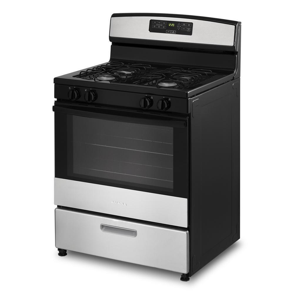 Amana AGR6303MMS 30-Inch Gas Range With Bake Assist Temps