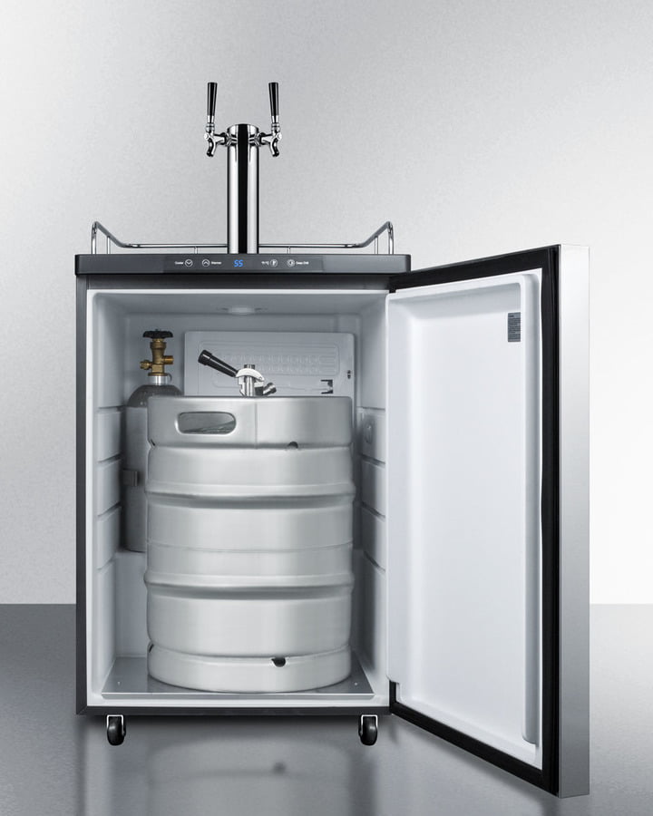 Summit SBC635MBI7SSHHTWIN 24" Wide Built-In Kegerator