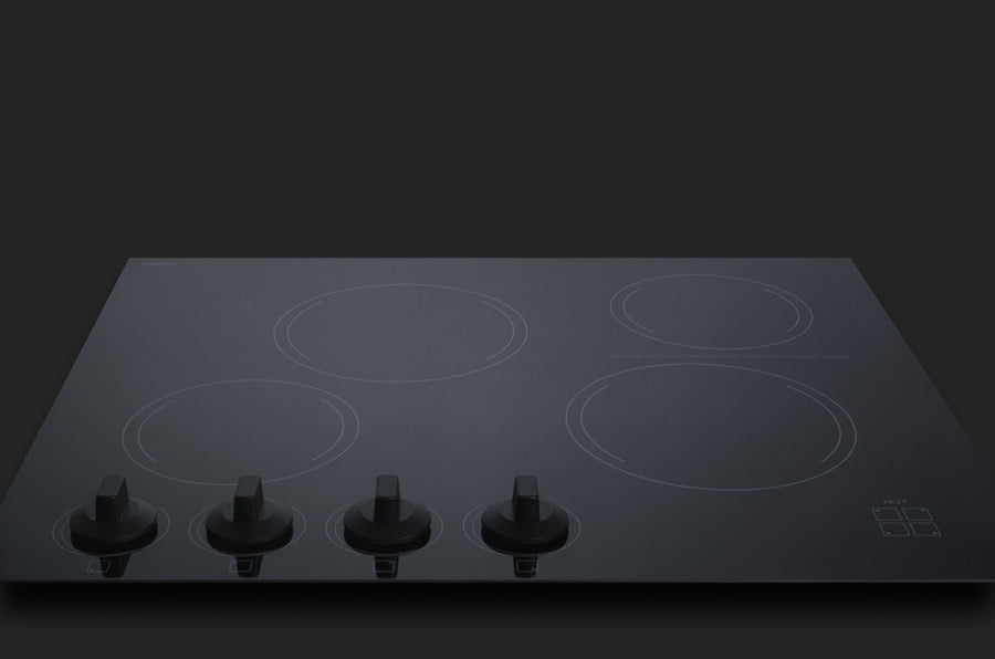 Summit CREK4B 24" Wide 230V 4-Burner Radiant Cooktop