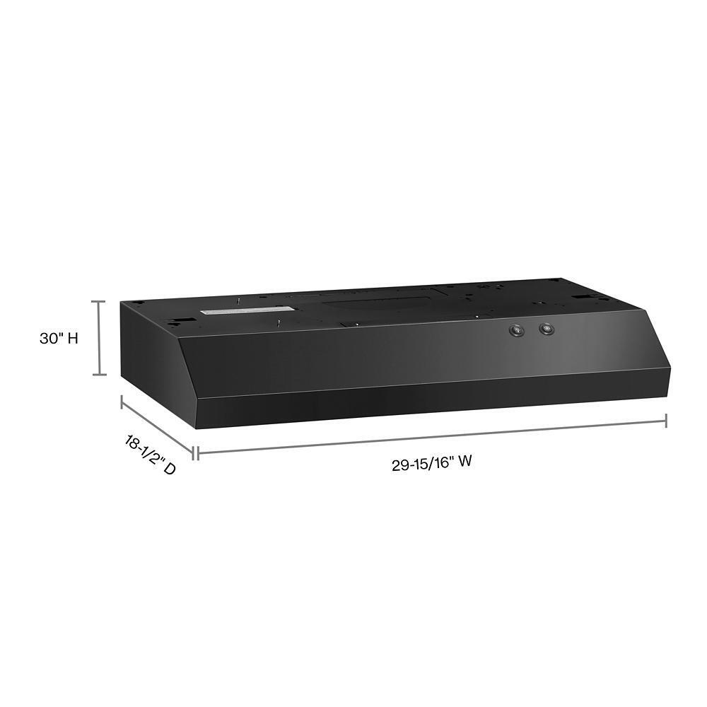 Jennair WVU17UC0JB 30" Range Hood With Full-Width Grease Filters