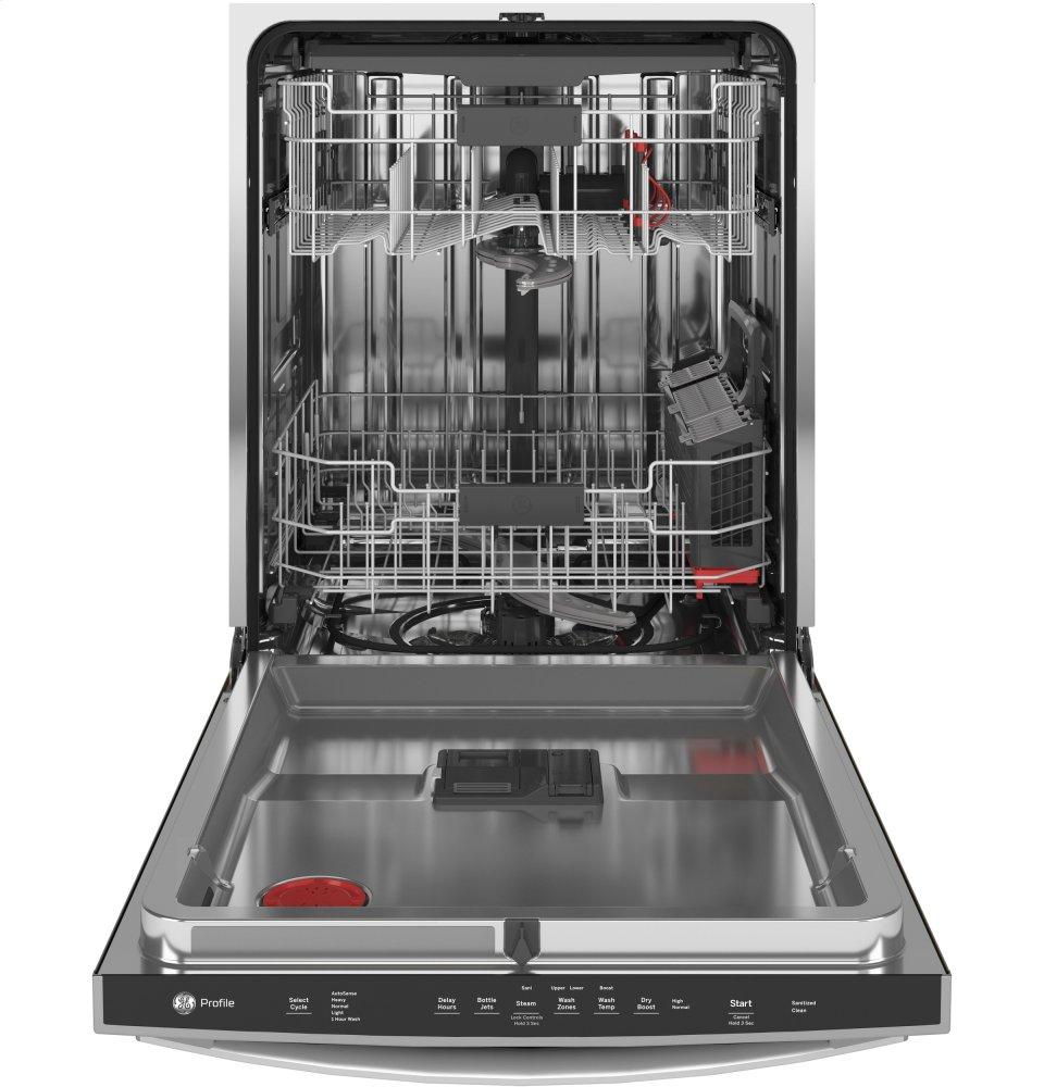 Ge Appliances PDT715SMNES Ge Profile&#8482; Top Control With Stainless Steel Interior Dishwasher With Sanitize Cycle & Dry Boost With Fan Assist