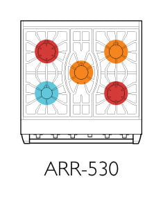 American Range ARR530L 30" Cuisine Ranges Lp Gas