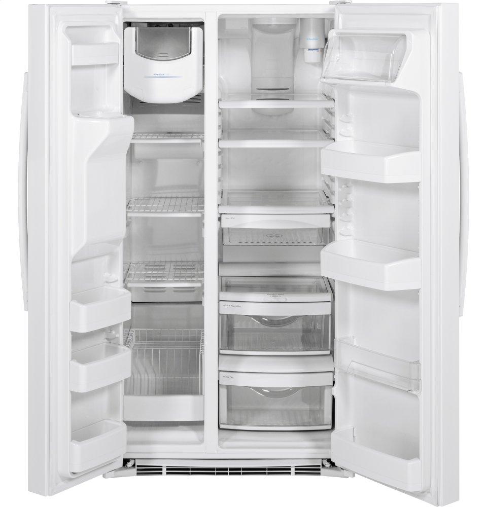 Ge Appliances GSE25GGHWW Ge® Energy Star® 25.3 Cu. Ft. Side-By-Side Refrigerator