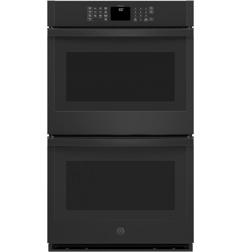 Ge Appliances JTD3000DNBB Ge® 30" Smart Built-In Self-Clean Double Wall Oven With Never-Scrub Racks