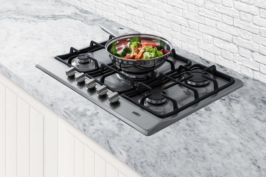 Summit GC527SS 27" Wide 5-Burner Gas Cooktop