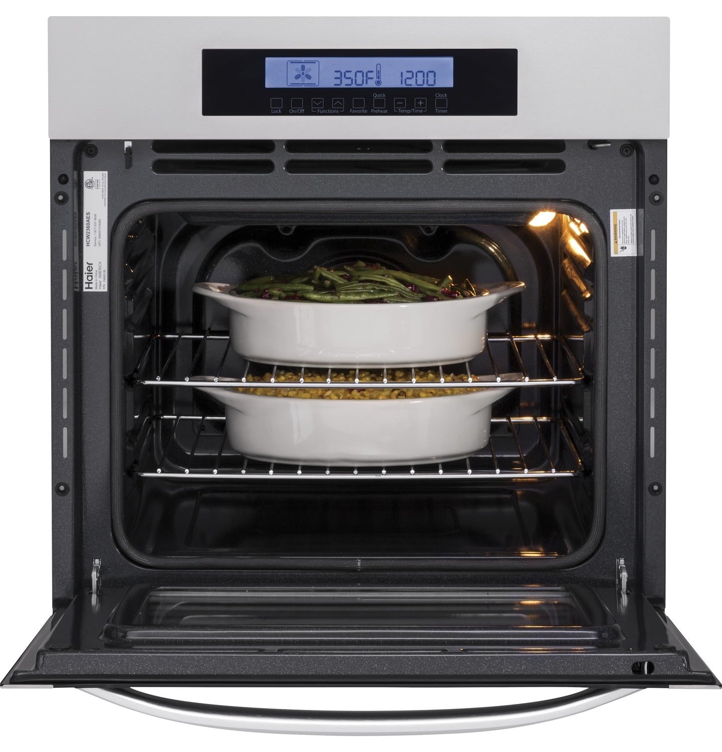 Haier HCW2360AES 24" Single 2.0 Cu. Ft.True European Convection Oven