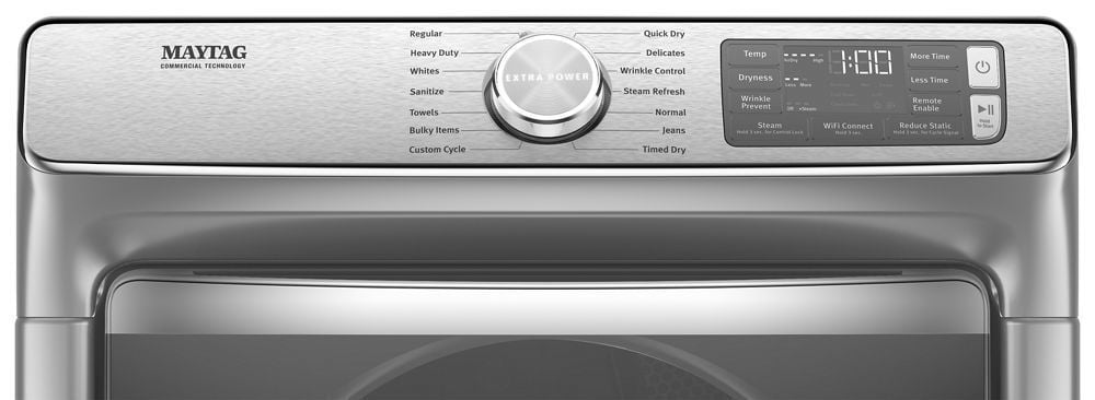 Maytag MGD8630HC Smart Front Load Gas Dryer With Extra Power And Advanced Moisture Sensing With Industry-Exclusive Extra Moisture Sensor - 7.3 Cu. Ft.