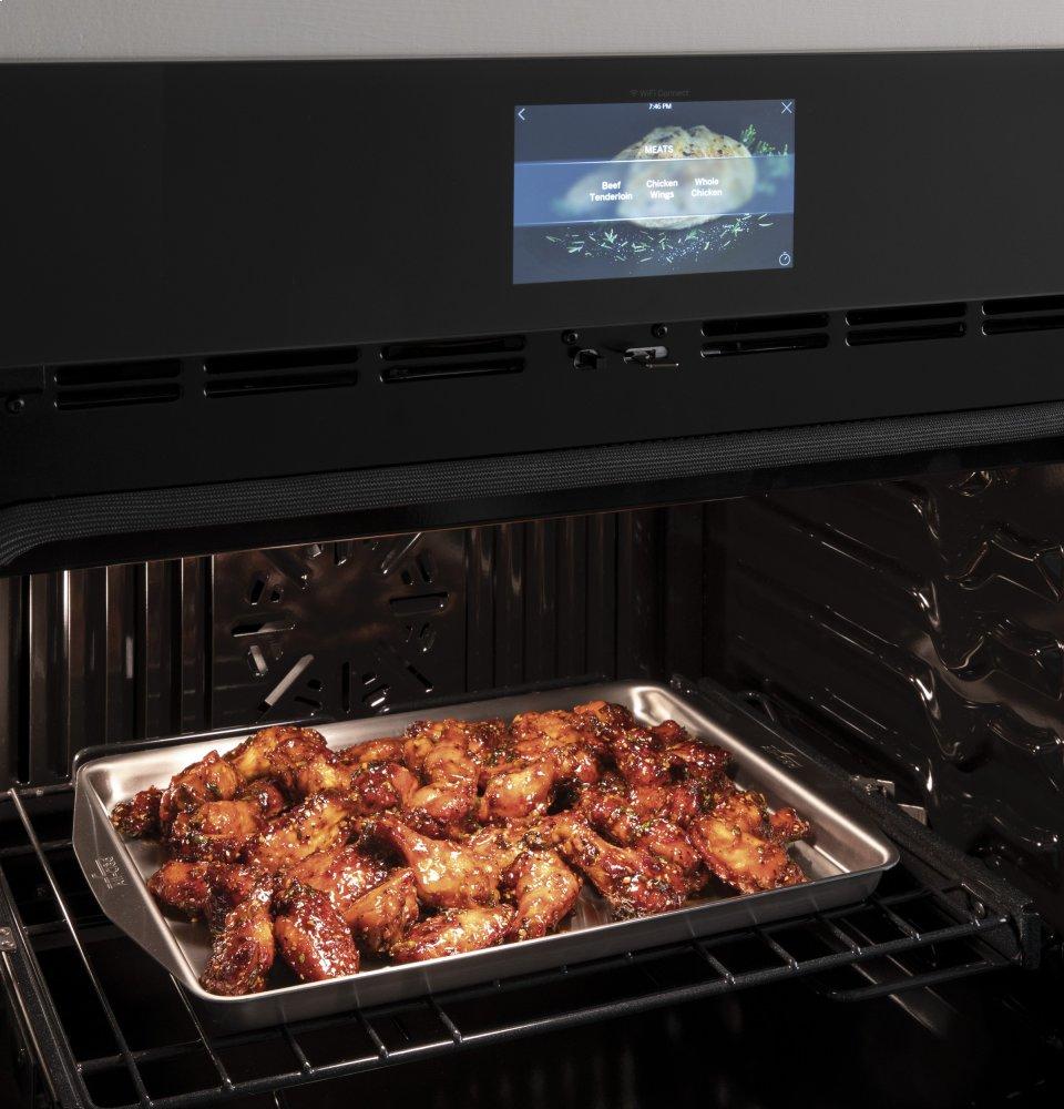 Ge Appliances PTS9000BNTS Ge Profile&#8482; 30" Smart Built-In Convection Single Wall Oven With In-Oven Camera And No Preheat Air Fry