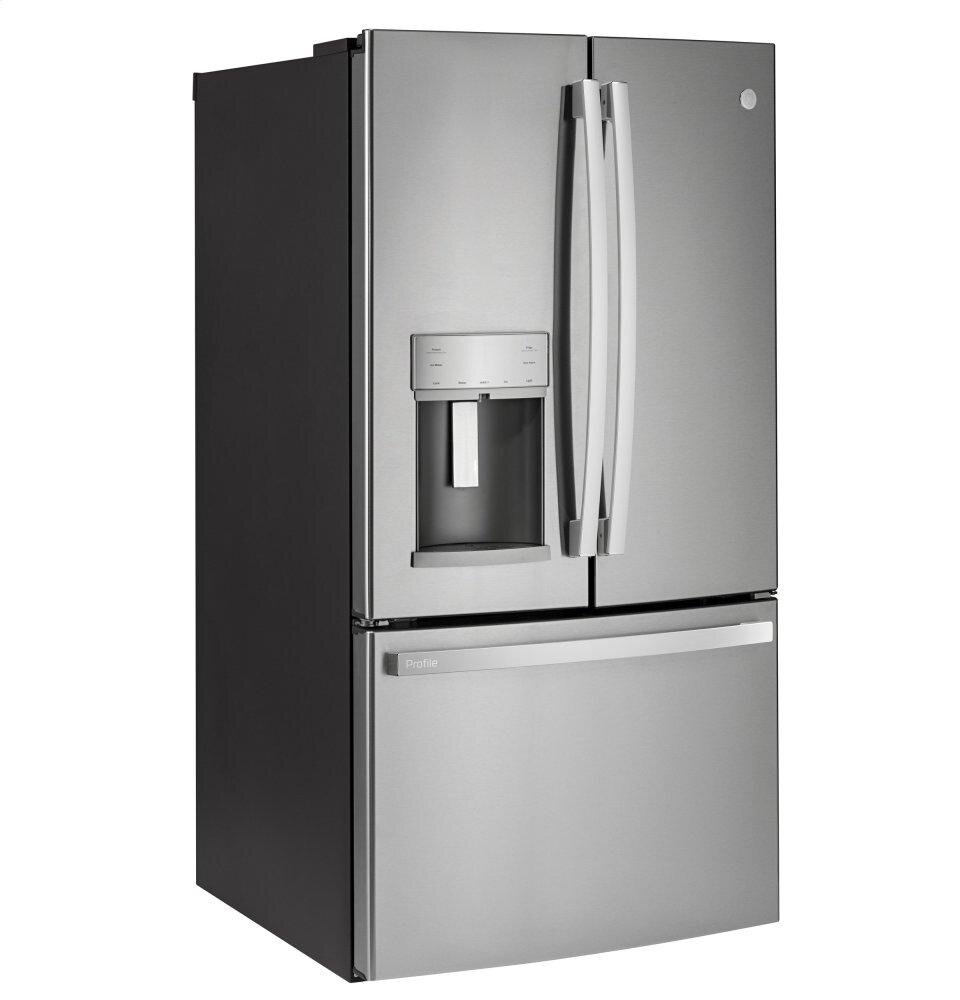 Ge Appliances PYD22KYNFS Ge Profile&#8482; Series 22.1 Cu. Ft. Counter-Depth Fingerprint Resistant French-Door Refrigerator With Door In Door And Hands-Free Autofill