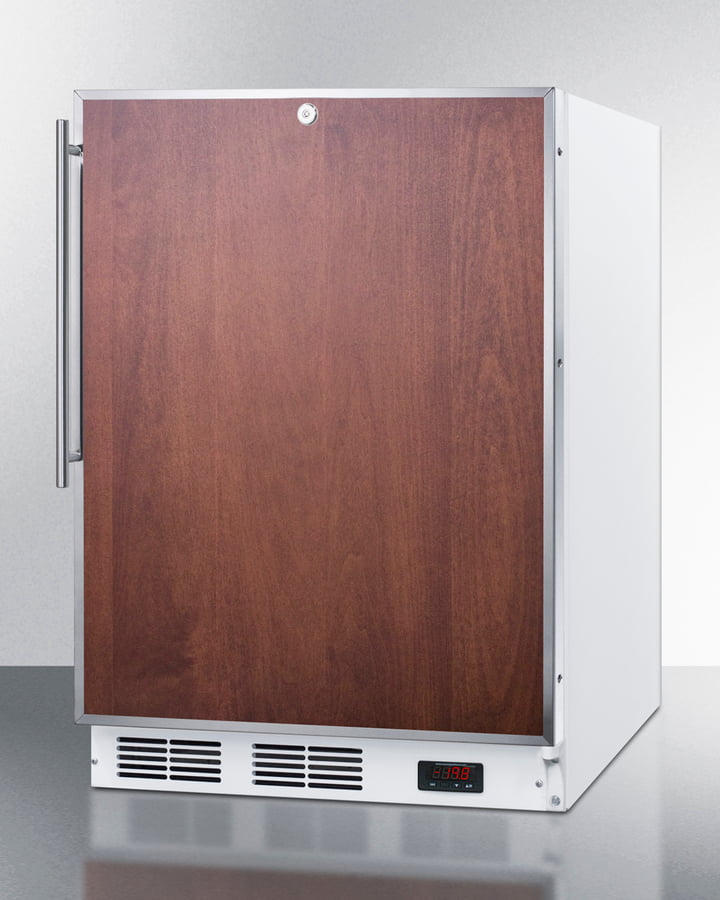 Summit VT65ML7BIFRADA Commercial Ada Compliant Built-In Medical All-Freezer With Lock, Capable Of -25 C Operation; Door Accepts Slide-In Panels