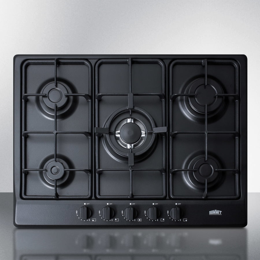 Summit GC5272B 27" Wide 5-Burner Gas Cooktop