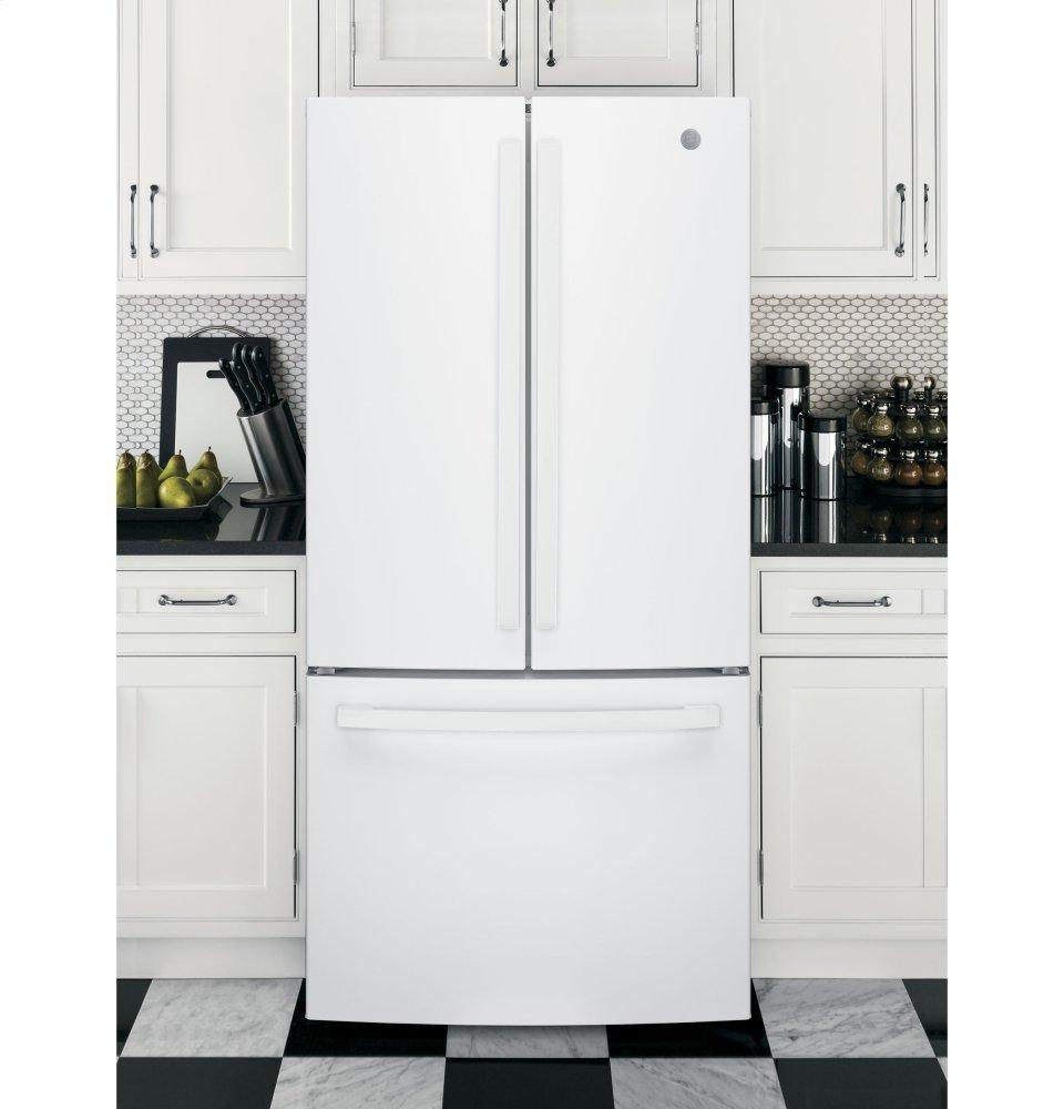 Ge Appliances GWE19JGLWW Ge® Energy Star® 18.6 Cu. Ft. Counter-Depth French-Door Refrigerator