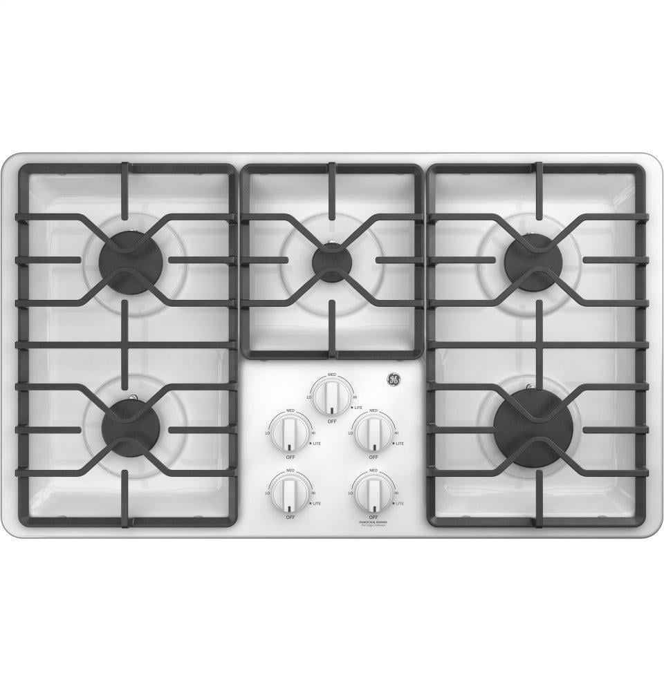 Ge Appliances JGP3036DLWW Ge® 36" Built-In Gas Cooktop With Dishwasher-Safe Grates