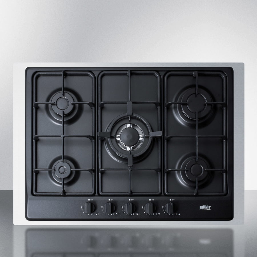 Summit GC5272BTK30 30" Wide 5-Burner Gas Cooktop