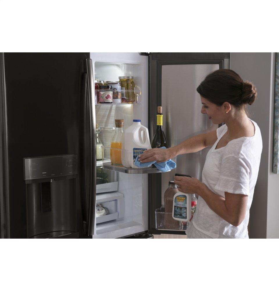 Ge Appliances PFD28KBLTS Ge Profile&#8482; Series 27.7 Cu. Ft. French-Door Refrigerator With Door In Door And Hands-Free Autofill