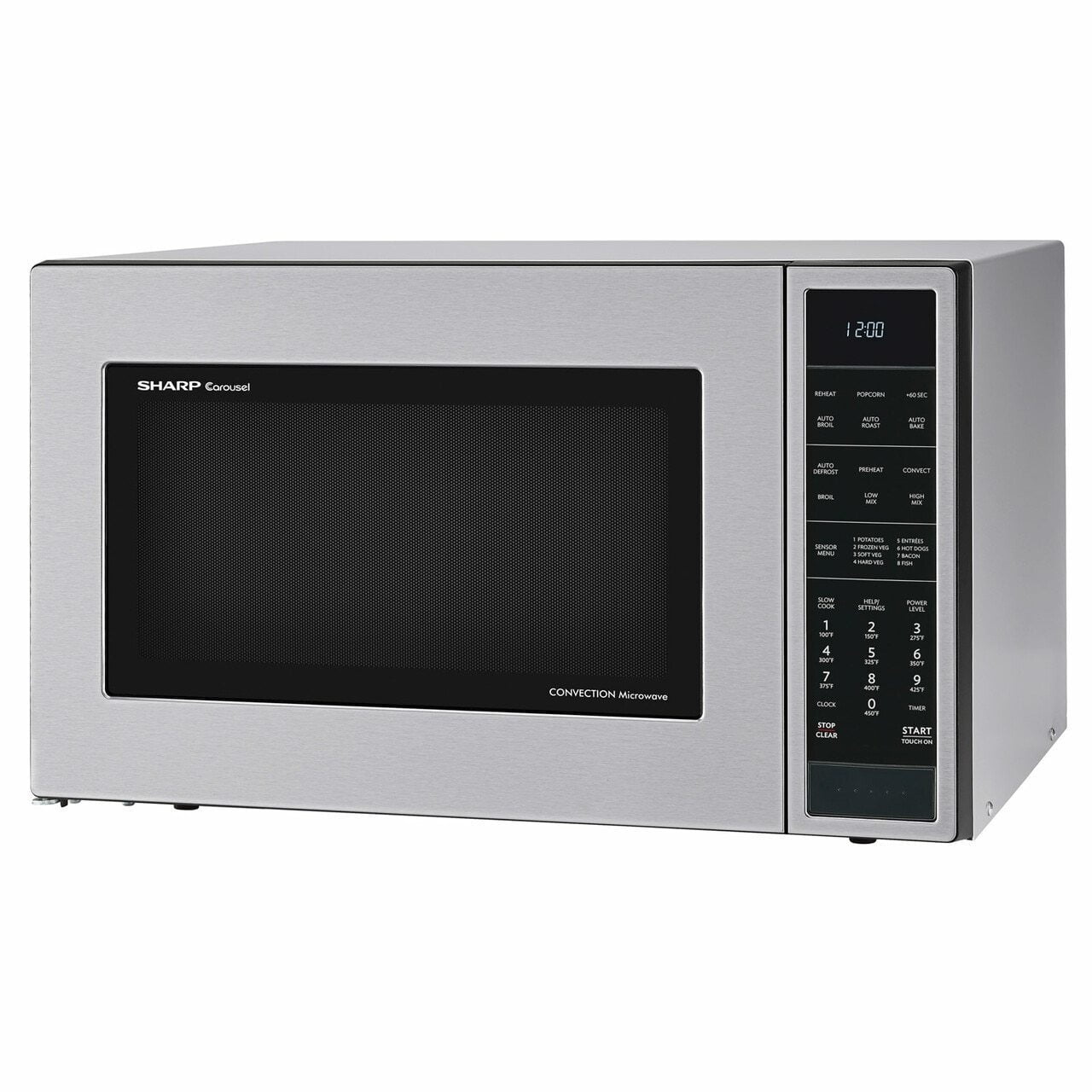 Sharp SMC1585BS 1.5 Cu. Ft. 900W Sharp Stainless Steel Carousel Convection + Microwave Oven