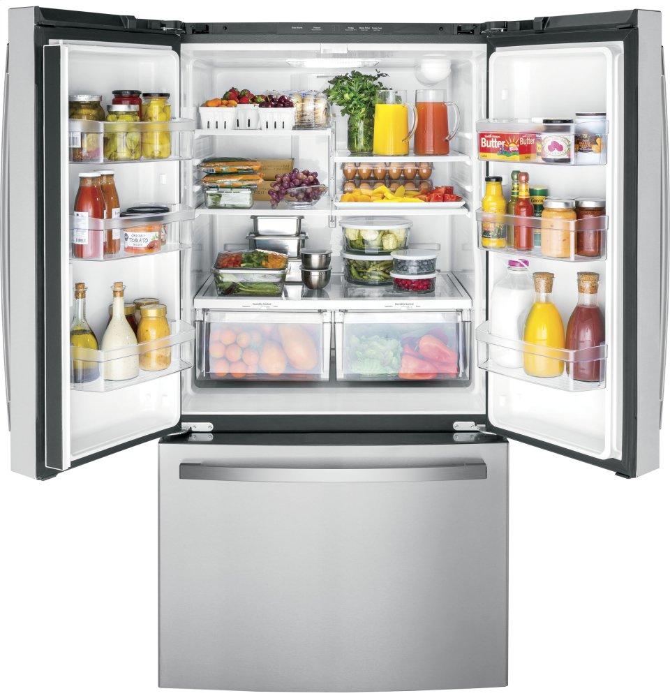 Ge Appliances GNE27EYMFS Ge® Energy Star® 27.0 Cu. Ft. Fingerprint Resistant French-Door Refrigerator