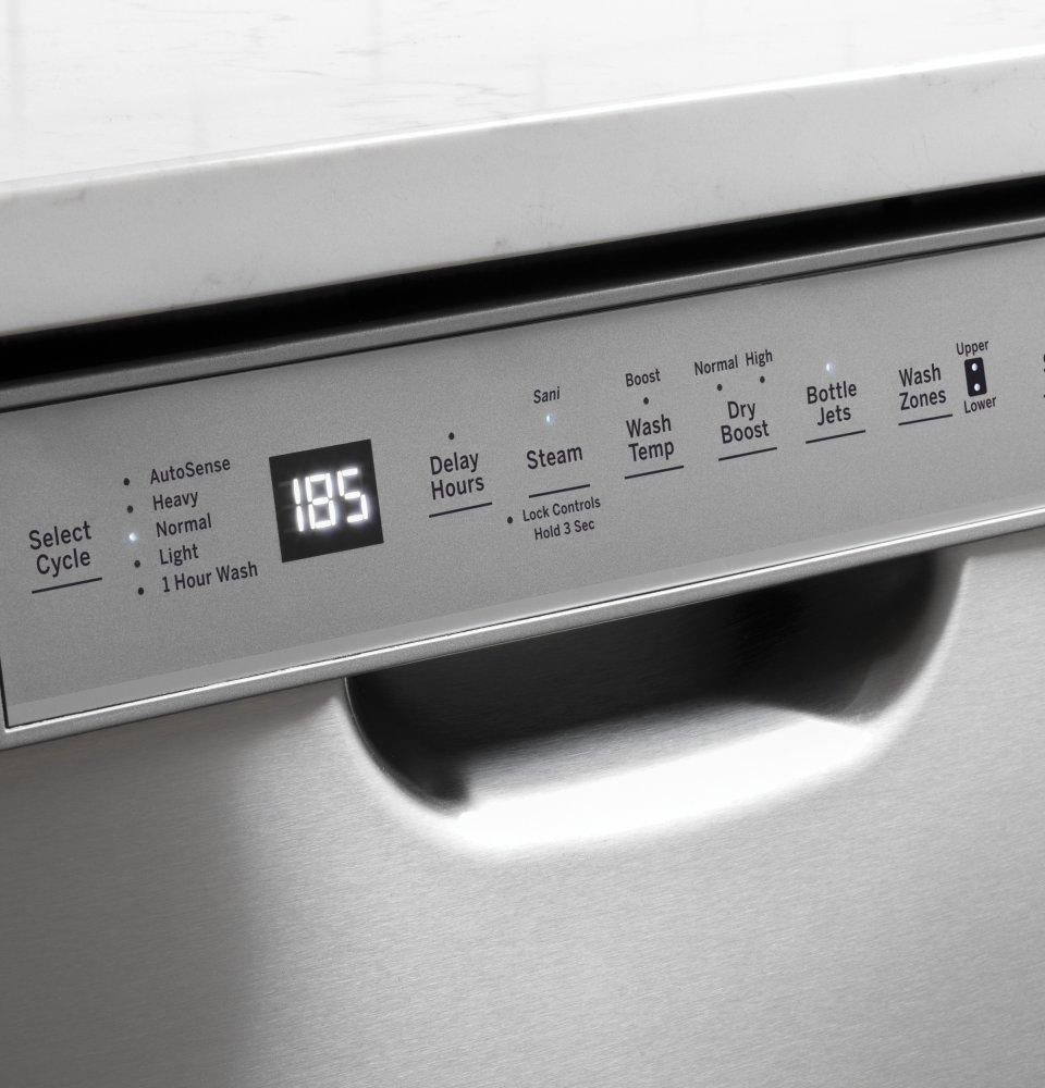 Ge Appliances GDF565SSNSS Ge® Front Control With Stainless Steel Interior Dishwasher With Sanitize Cycle & Dry Boost