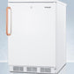 Summit FF7LWTBC Commercially Listed Freestanding All-Refrigerator For General Purpose Use, With Pure Copper Handle, Front Lock, Automatic Defrost Operation, And White Exterior