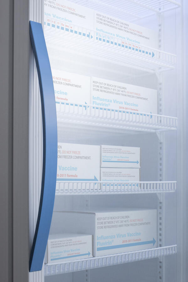 Summit ARG31PVBIADA Performance Series Pharma-Vac 2.83 Cu.Ft. Ada Height Glass Door Commercial All-Refrigerator For The Display And Refrigeration Of Vaccines; Designed For Freestanding Or Recessed Installation