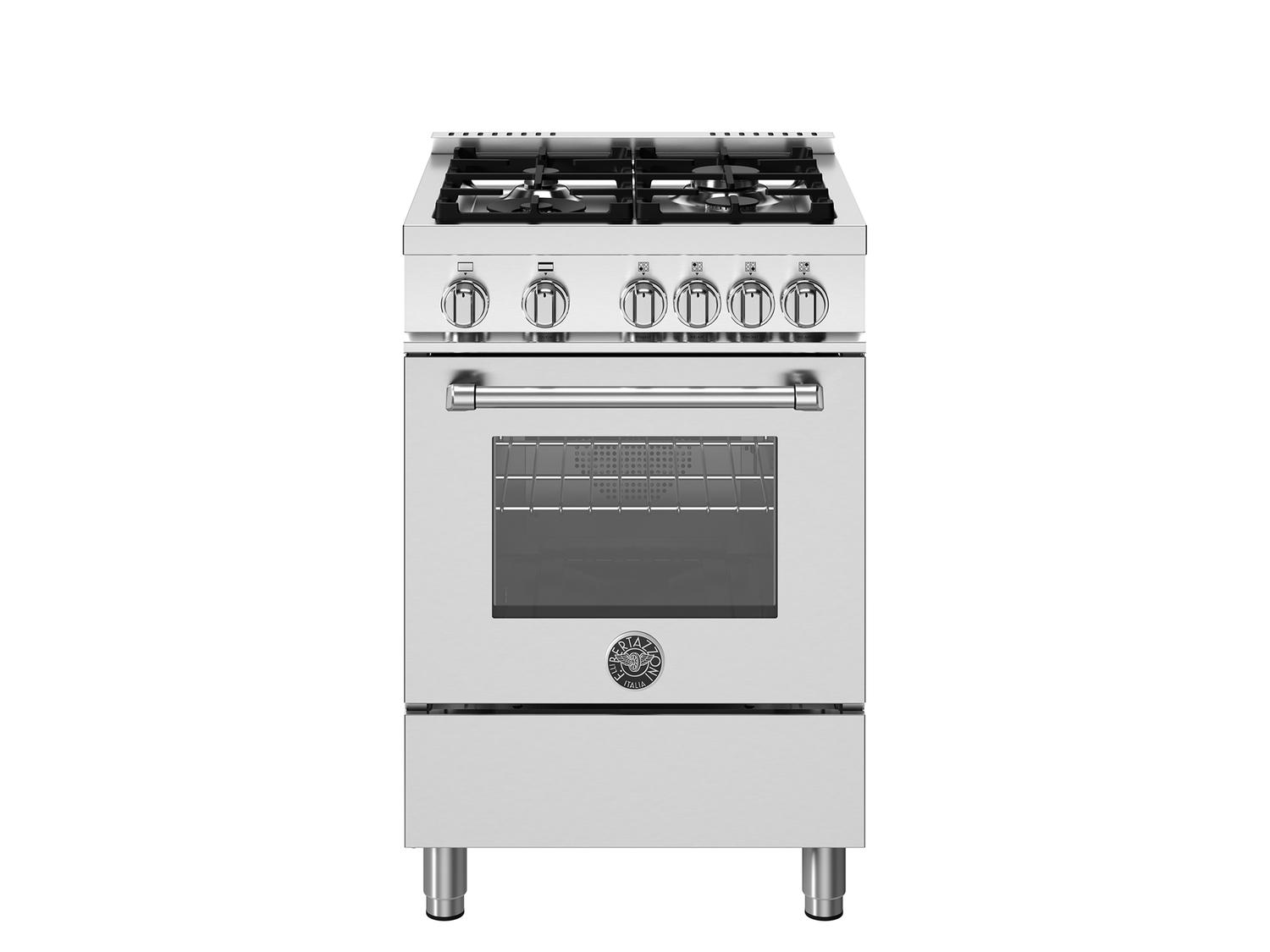 Bertazzoni MAS244GASXV 24 Inch All Gas Range, 4 Burners Stainless Steel