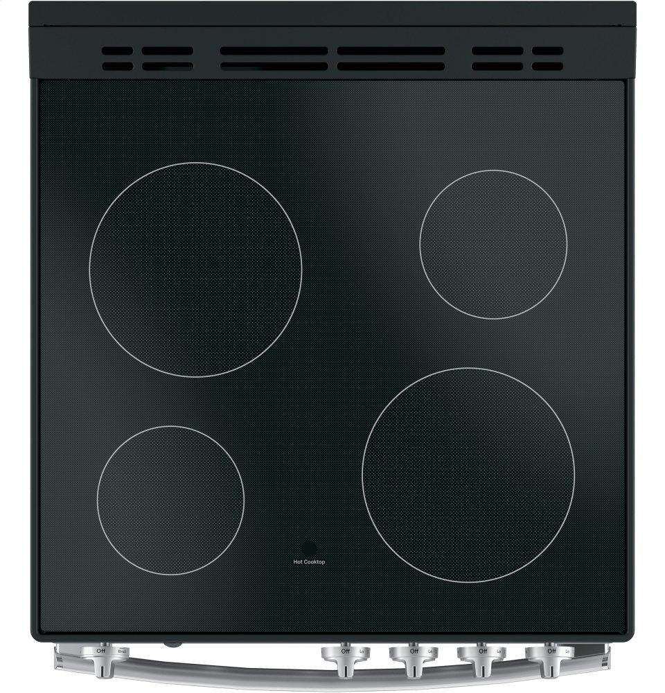 Ge Appliances JAS640RMSS Ge® 24" Free-Standing/Slide-In Front Control Range With Steam Clean And Large Window