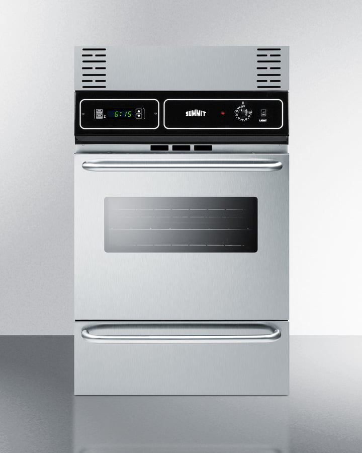 Summit TEM721BKW 24" Wide Electric Wall Oven