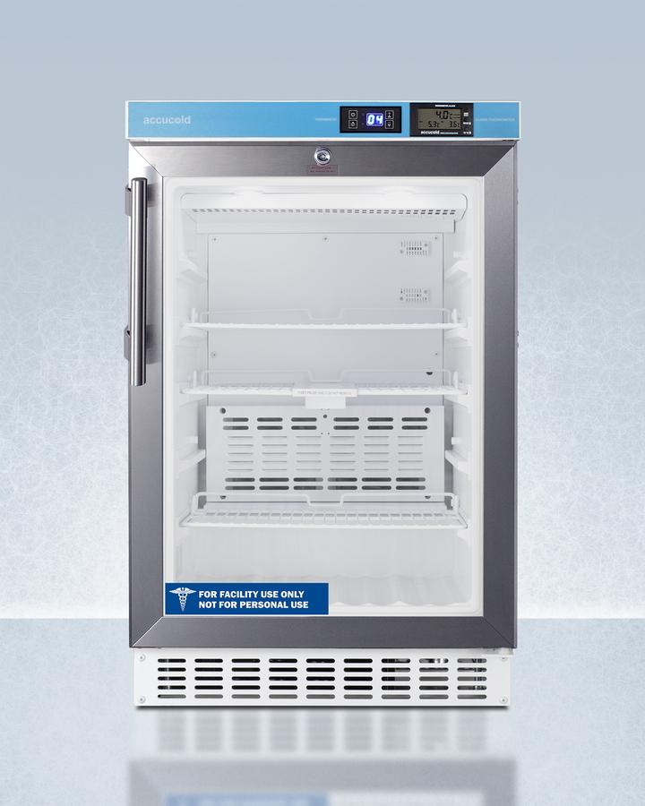 Summit ACR46GL 20" Wide Built-In Pharmacy All-Refrigerator, Ada Compliant