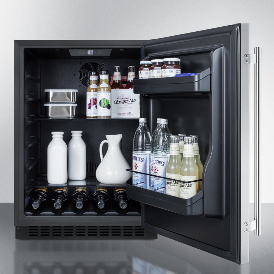 Summit AL54 24" Wide Built-In All-Refrigerator, Ada Compliant