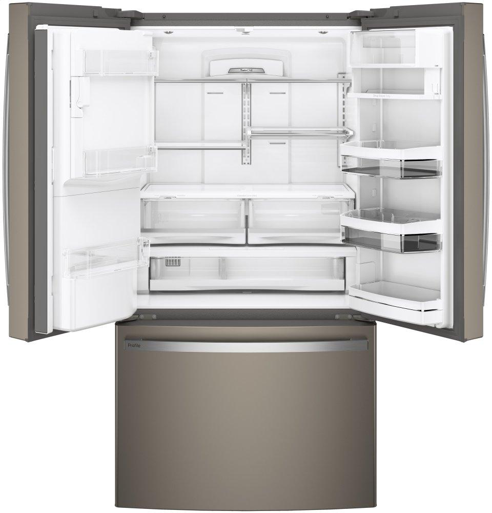 Ge Appliances PYE22KMKES Ge Profile&#8482; Series Energy Star® 22.1 Cu. Ft. Counter-Depth French-Door Refrigerator With Hands-Free Autofill