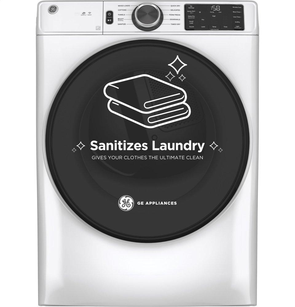 Ge Appliances GFD55ESSNWW Ge® 7.8 Cu. Ft. Capacity Smart Front Load Electric Dryer With Sanitize Cycle