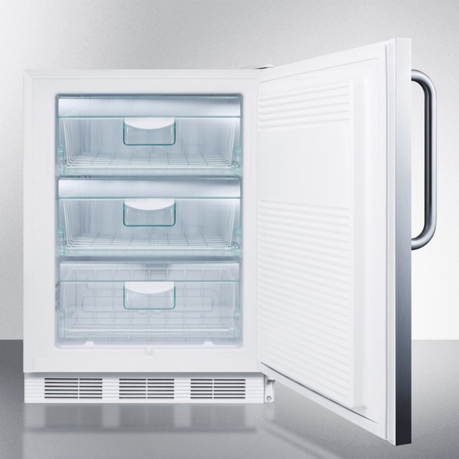 Summit VT65ML7CSS Commercial Built-In Medical All-Freezer Capable Of -25 C Operation In Complete Stainless Steel With Front Lock