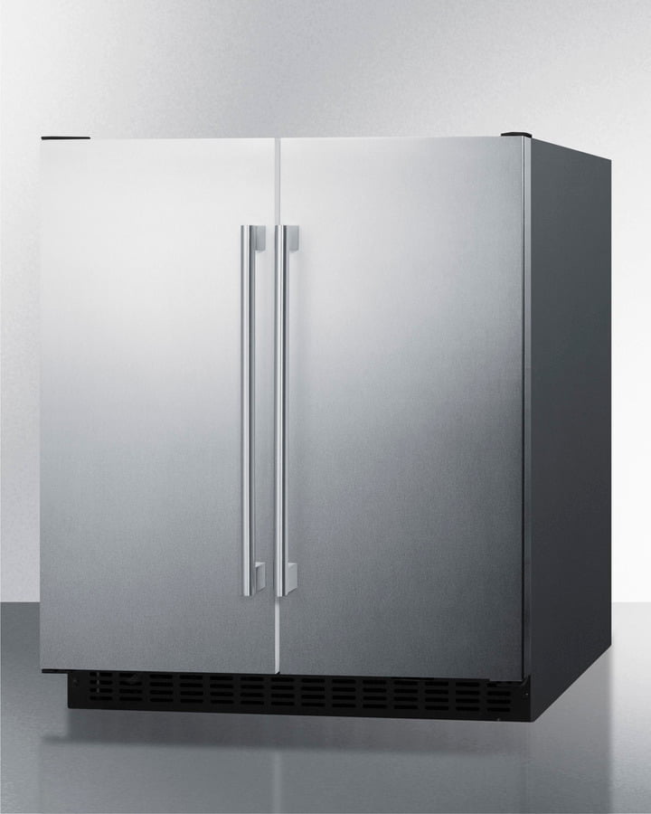 Summit FFRF3070BSS 30" Wide Built-In Refrigerator-Freezer