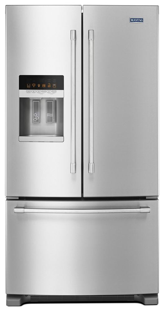 Maytag MFI2570FEZ 36- Inch Wide French Door Refrigerator With Powercold® Feature - 25 Cu. Ft.