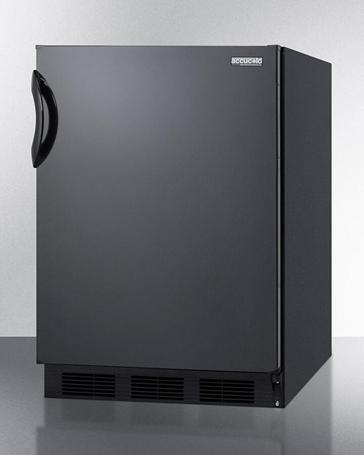 Summit FF6BKBI7ADA Ada Compliant Commercial All-Refrigerator For Built-In General Purpose Use, With Automatic Defrost Operation And Black Exterior