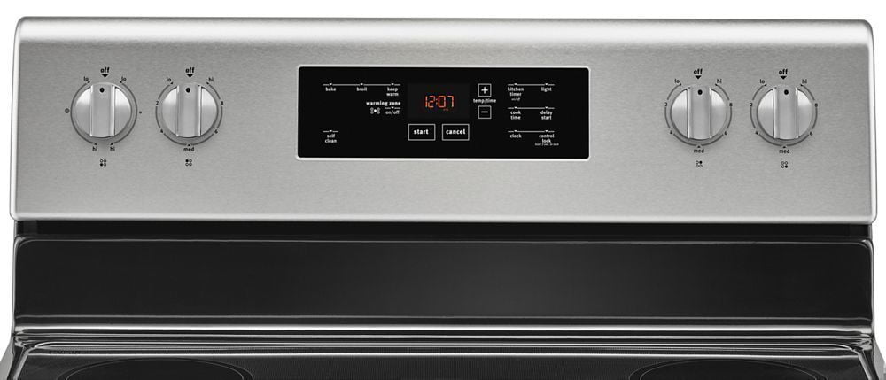 Maytag MER6600FZ 30-Inch Wide Electric Range With Shatter-Resistant Cooktop - 5.3 Cu. Ft.