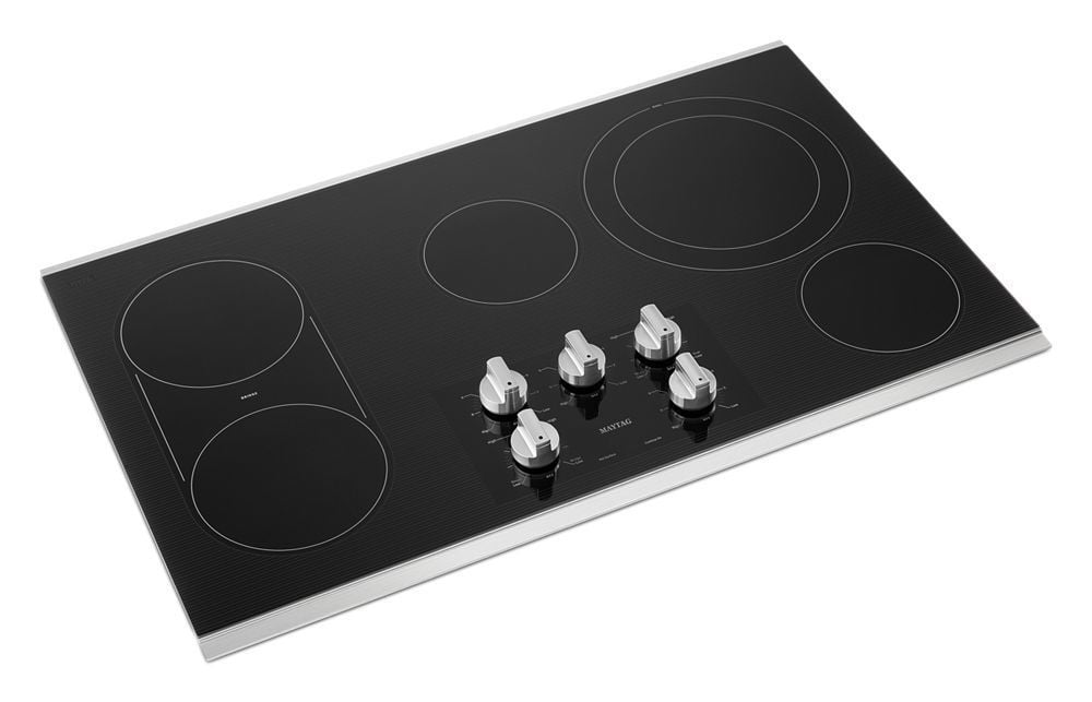 Maytag MEC8836HS 36-Inch Electric Cooktop With Reversible Grill And Griddle