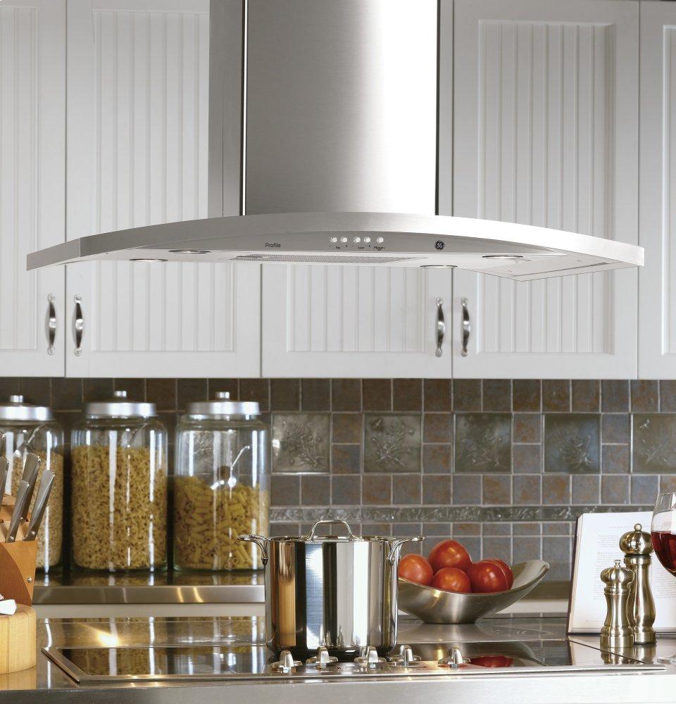 Ge Appliances PV977NSS Ge Profile&#8482; 36" Island-Mount Chimney Hood