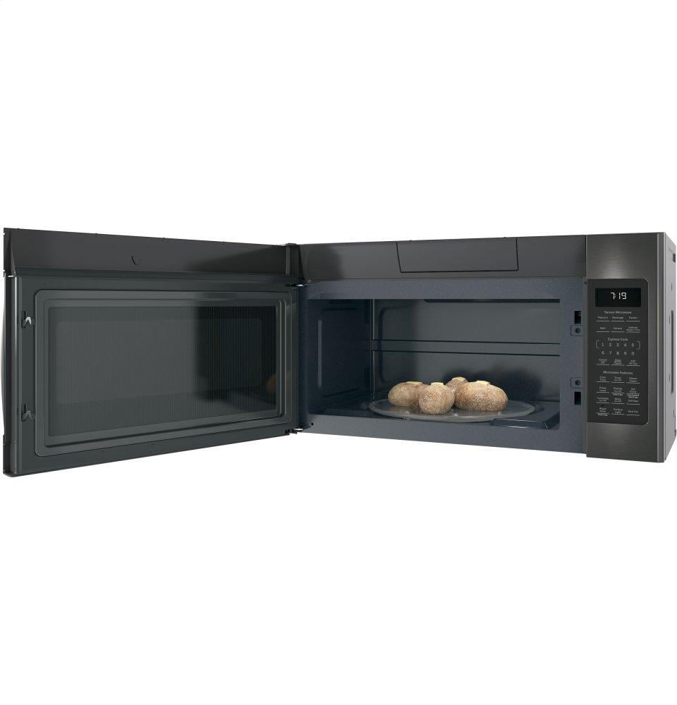 Ge Appliances JNM7196BLTS Ge® 1.9 Cu. Ft. Over-The-Range Sensor Microwave Oven With Recirculating Venting