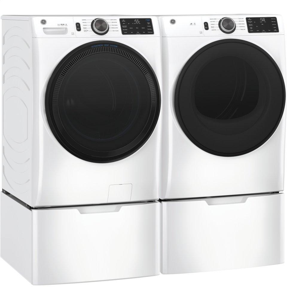 Ge Appliances GFD55GSSNWW Ge® 7.8 Cu. Ft. Capacity Smart Front Load Gas Dryer With Sanitize Cycle