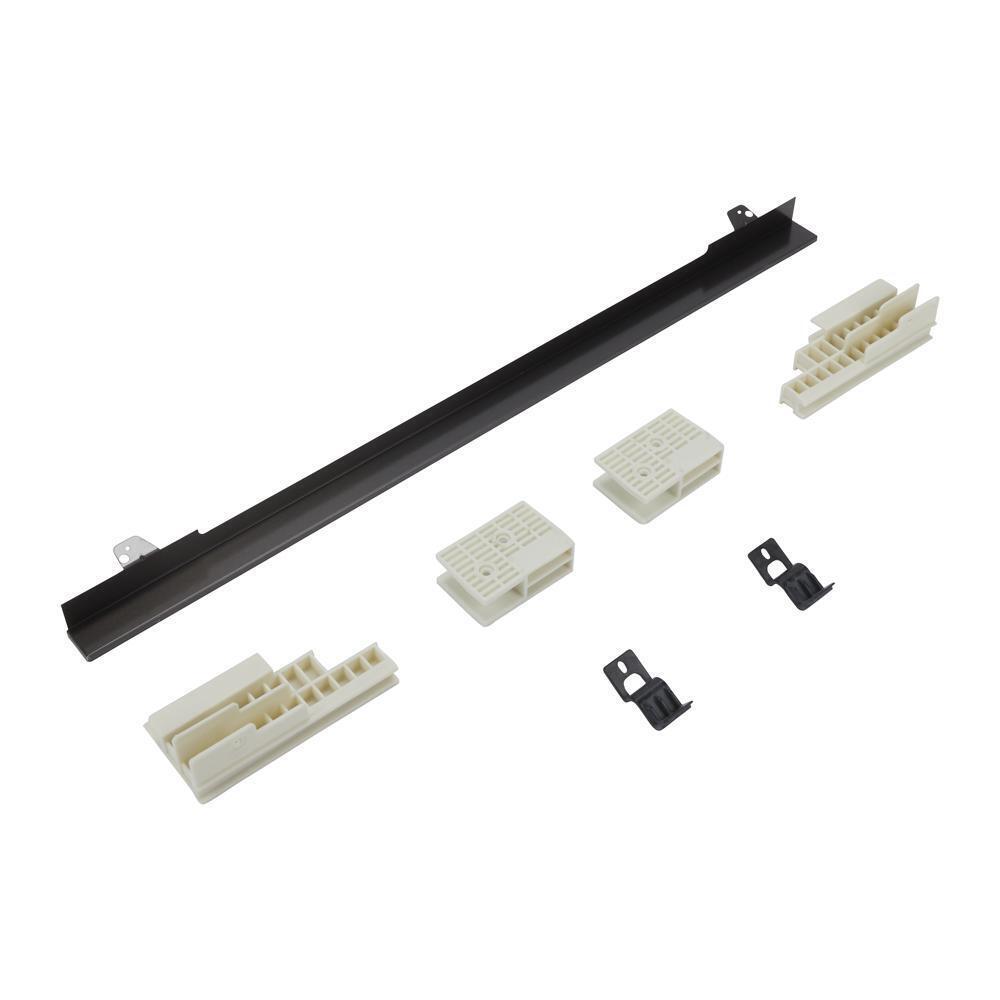 Whirlpool W11173701 27" Combination Wall Range Flush Installation Trim Kit, Black/Stainless Steel