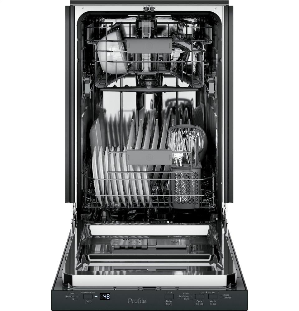 Ge Appliances PDT145SGLBB Ge Profile&#8482; 18" Ada Compliant Stainless Steel Interior Dishwasher With Sanitize Cycle