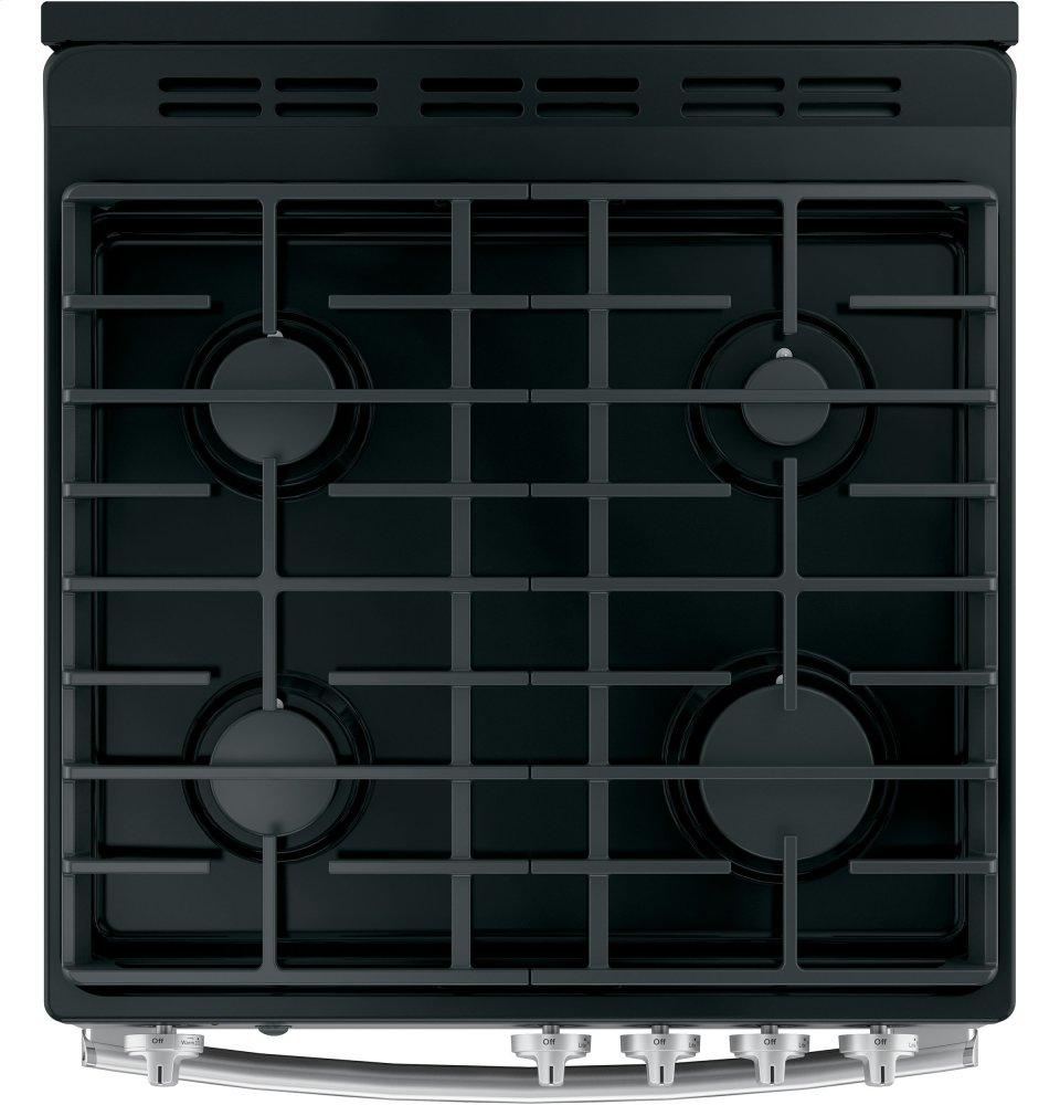 Ge Appliances JGAS640RMSS Ge® 24" Steam Clean Free-Standing/Slide-In Gas Range