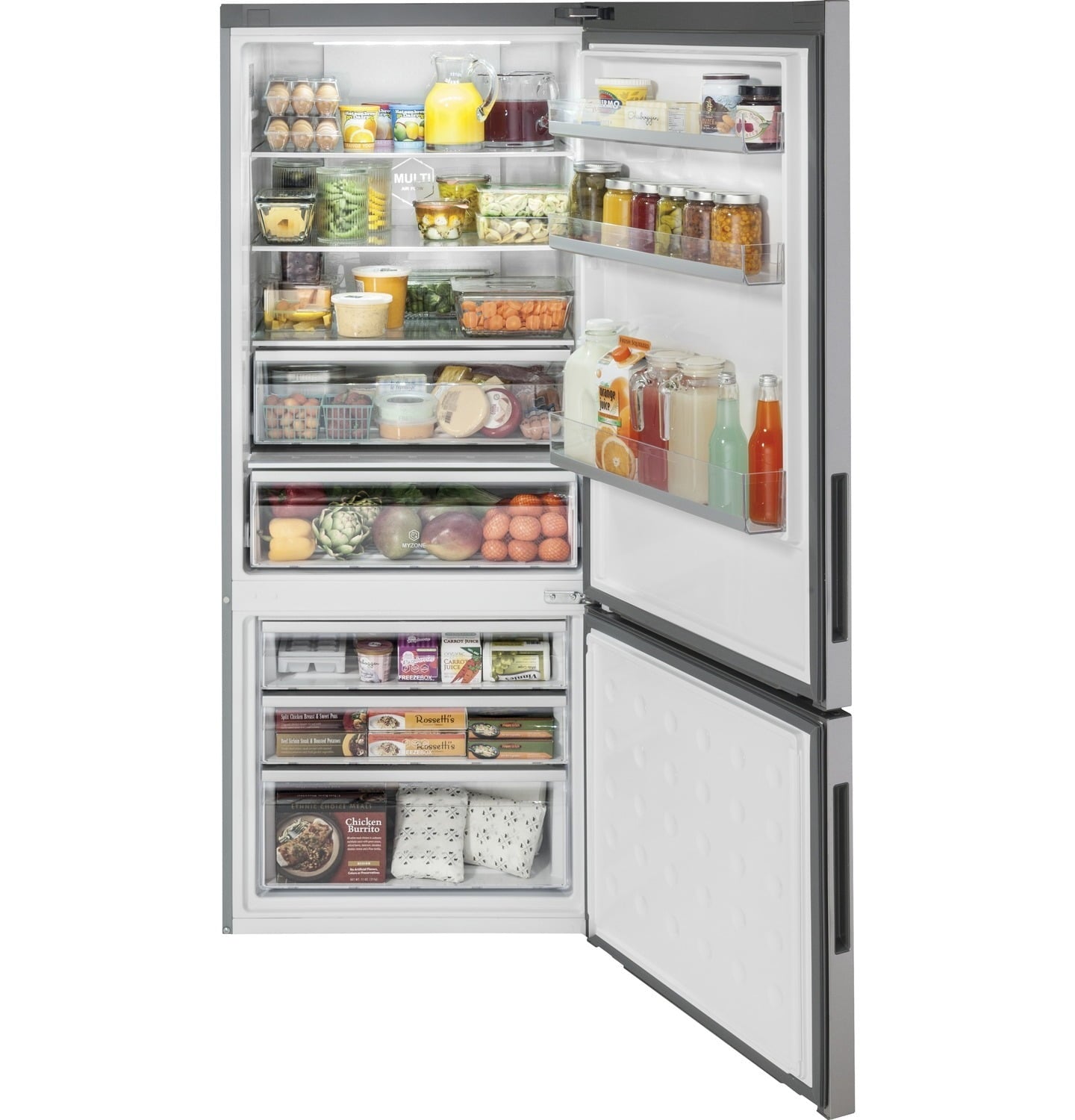 Haier HRB15N3BGS 15 Cu. Ft. Bottom Freezer Refrigerator