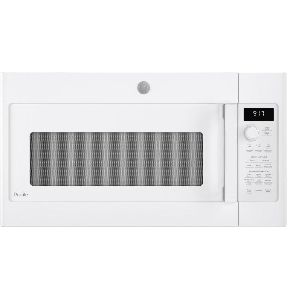 Ge Appliances PVM9179DKWW Ge Profile&#8482; 1.7 Cu. Ft. Convection Over-The-Range Microwave Oven