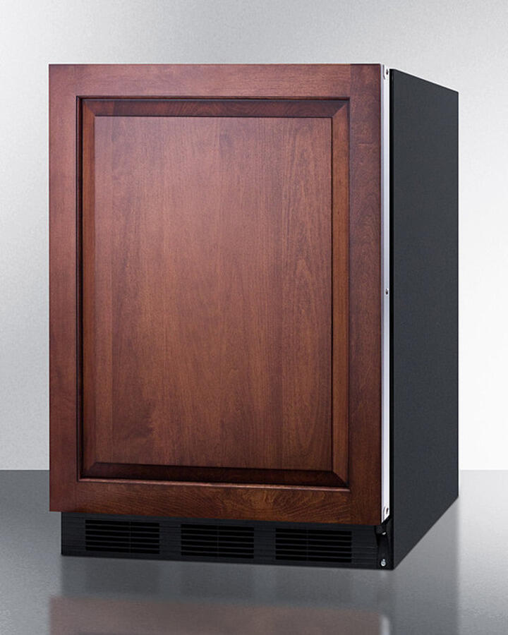 Summit FF7BKBIIFADA Ada Compliant Built-In Undercounter All-Refrigerator For General Purpose/Commercial Use, Auto Defrost W/Integrated Door Frame For Panels And Black Cabinet