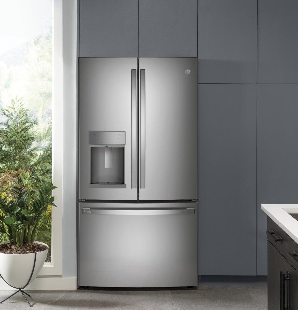 Ge Appliances PFD28KYNFS Ge Profile&#8482; Series 27.7 Cu. Ft. Fingerprint Resistant French-Door Refrigerator With Door In Door And Hands-Free Autofill