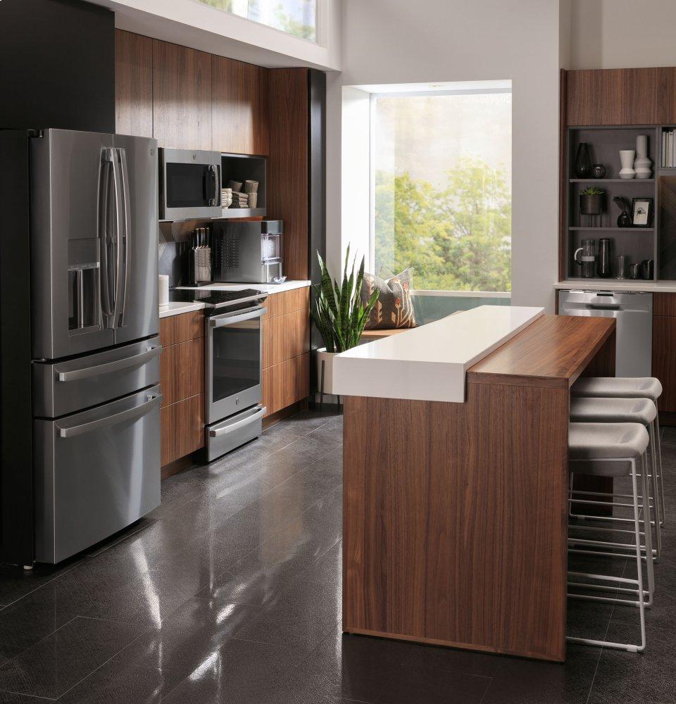 GE Profile French Door Refrigerator & Electric Range Suite in  Fingerprint-Resistant Stainless Steel