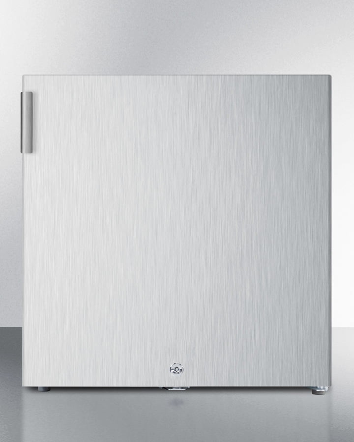 Summit FS24L7CSS Compact Commercially Listed All-Freezer For General Purpose Use, Manual Defrost With Lock And Stainless Steel Exterior